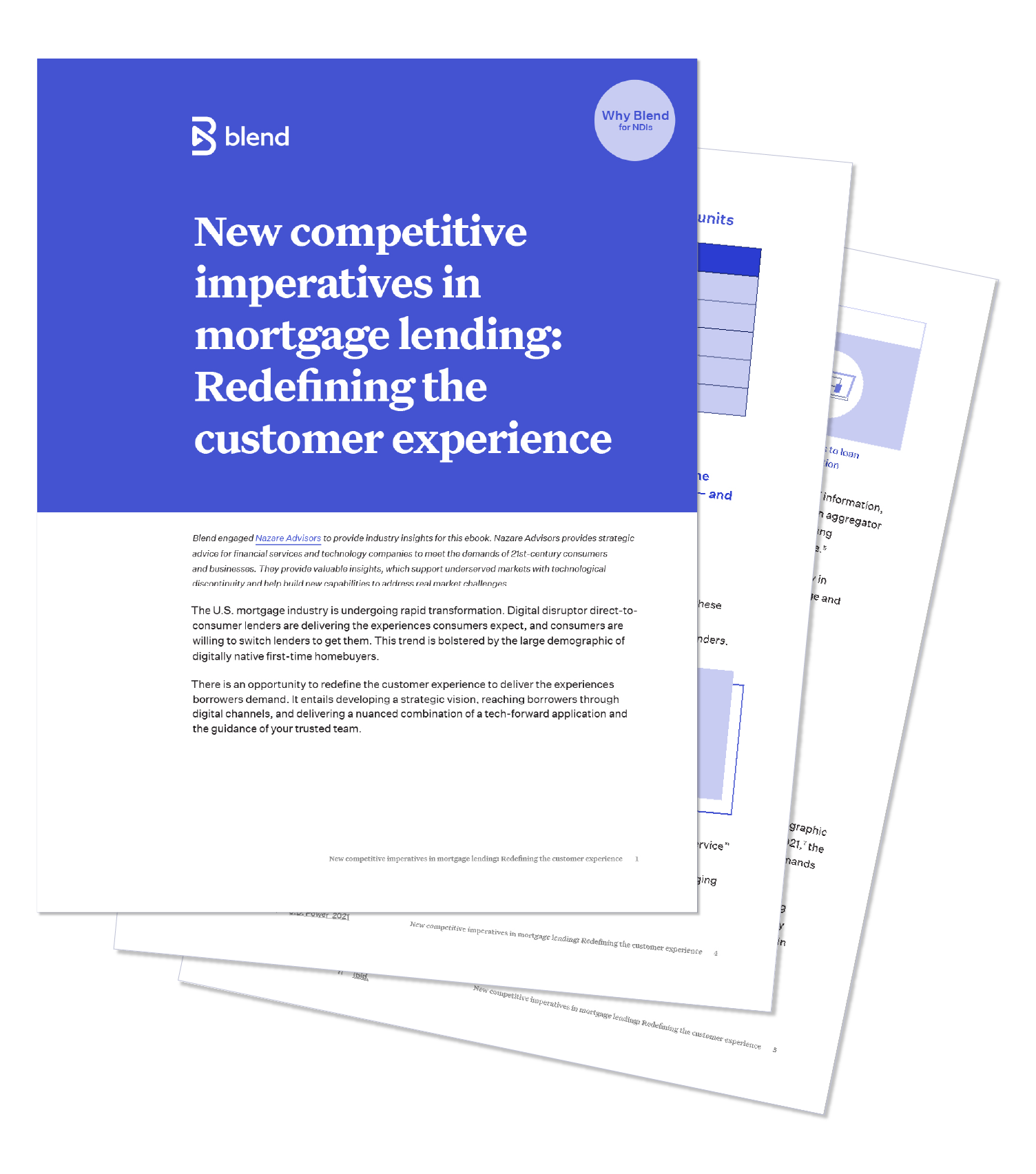 A Blend ebook titled New competitive imperatives in mortgage lending: Redefining the customer experience.